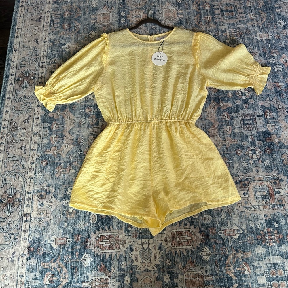 Lost + Wander Yellow Romper